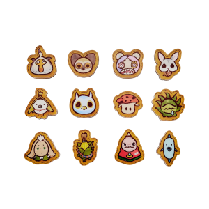 Final Fantasy XIV: Minions Doodles - Acrylic Magnet Vol.3 (12 Packs Box) (Reissue) [Square Enix]