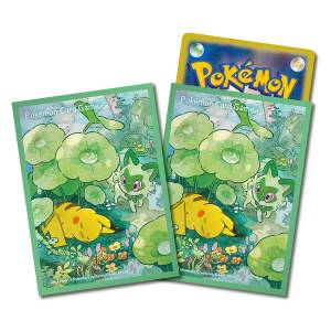 Pokémon Card Game: Deck Shield - Pikachu & Poussacha (64 Sleeves) [ACCESSORY]