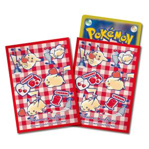 Pokémon Card Game: Deck Shield - Pikachu and Heart - Red (64 Sleeves) [ACCESSORY]
