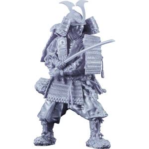 PLAMAX: Kamakura Period Armored Warrior 1/12 (Silver Ver.) (Plastic Model) [Max Factory]