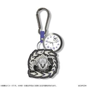 Monster Hunter Wilds: Carabiner Keychain with Leather Charm & Watch - Arkveld [Capcom]
