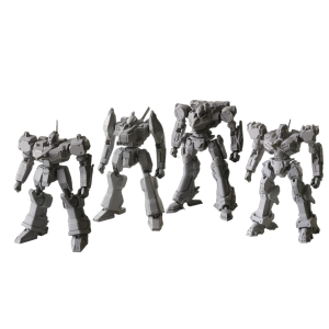 Armored Core Structure Arts: Plastic Model Series Vol.1 (Set of 4) [Kotobukiya / Square Enix]