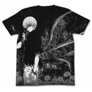 Tokyo Ghoul - Ken Kaneki All Print T-shirt / BLACK - XL [Goods]
