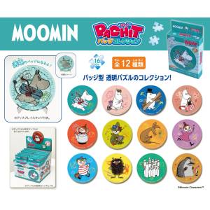 MOOMIN: PACHIT Jigsaw Puzzle Badge Collection (12 Packs Box) [Ensky]