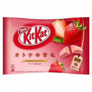 KIT KAT - Strawberry (1 Bag, 12 Mini Bars) [Food & Snacks]