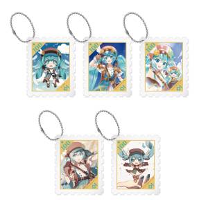 Hatsune Miku: Acrylic Keychain Collection - The 100th Adventure Ver. (5 Packs Box) [Caravan]