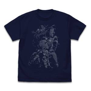 Ghost in the Shell STAND ALONE COMPLEX: T-Shirt (XL) - Motoko Kusanagi (Navy - Pixelized Ver.) [COSPA]