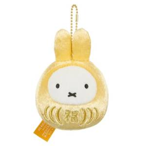 Miffy: Plush Mascot - Lucky Daruma (Gold Ver.) [Sekiguchi]