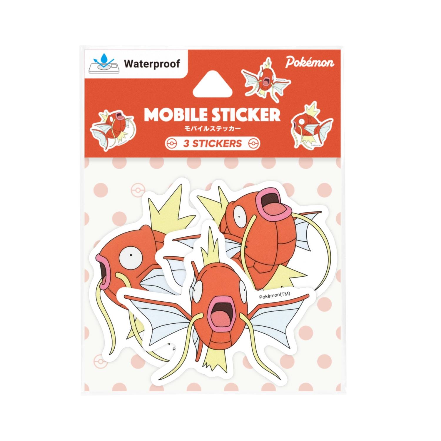 Pokémon: Mobile Sticker - Magikarp (Set of 3) [The Pokémon Company]