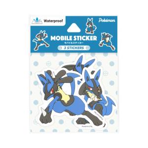 Pokémon: Mobile Sticker - Lucario (Set of 3) [The Pokémon Company]