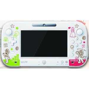 Silicone Cover Clear White for Wii U Gamepad - Super Mario Type A Ver. [WiiU - Used / Loose]