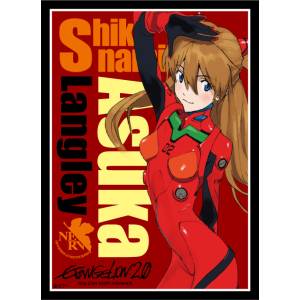 Evangelion: Card Sleeves - Asuka Shikinami Langley (65 Sleeves) [Broccoli]