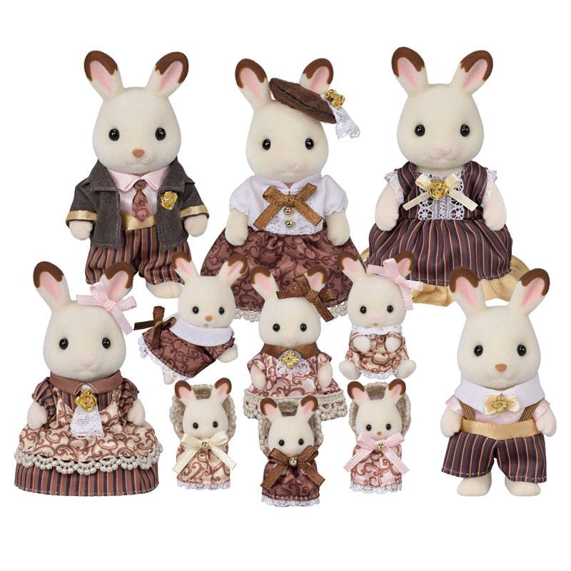 Sylvanian Families: Chocolate Rabbit Family Anniversary Set [Epoch]