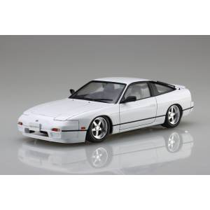 1/24 Touge Series No.24 EX-1: Nissan 180SX (RPS13 Mid-Model) w/ Carbon Bonnet Decal (Plastic Model) [Fujimi]