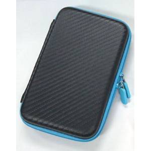 Carbon Style Pouch - Black x Blue [3DS - Used / Loose]