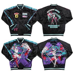 Hatsune Miku: Reversible Sukajan Jacket (XXL) - Racing Miku 2025 Ver. [Good Smile Company]