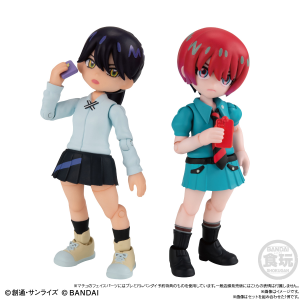 Shokugan: Link Travelers x Mobile Suit Gundam GQuuuuuX - Machu & Nyaan (Set of 2) [Bandai]