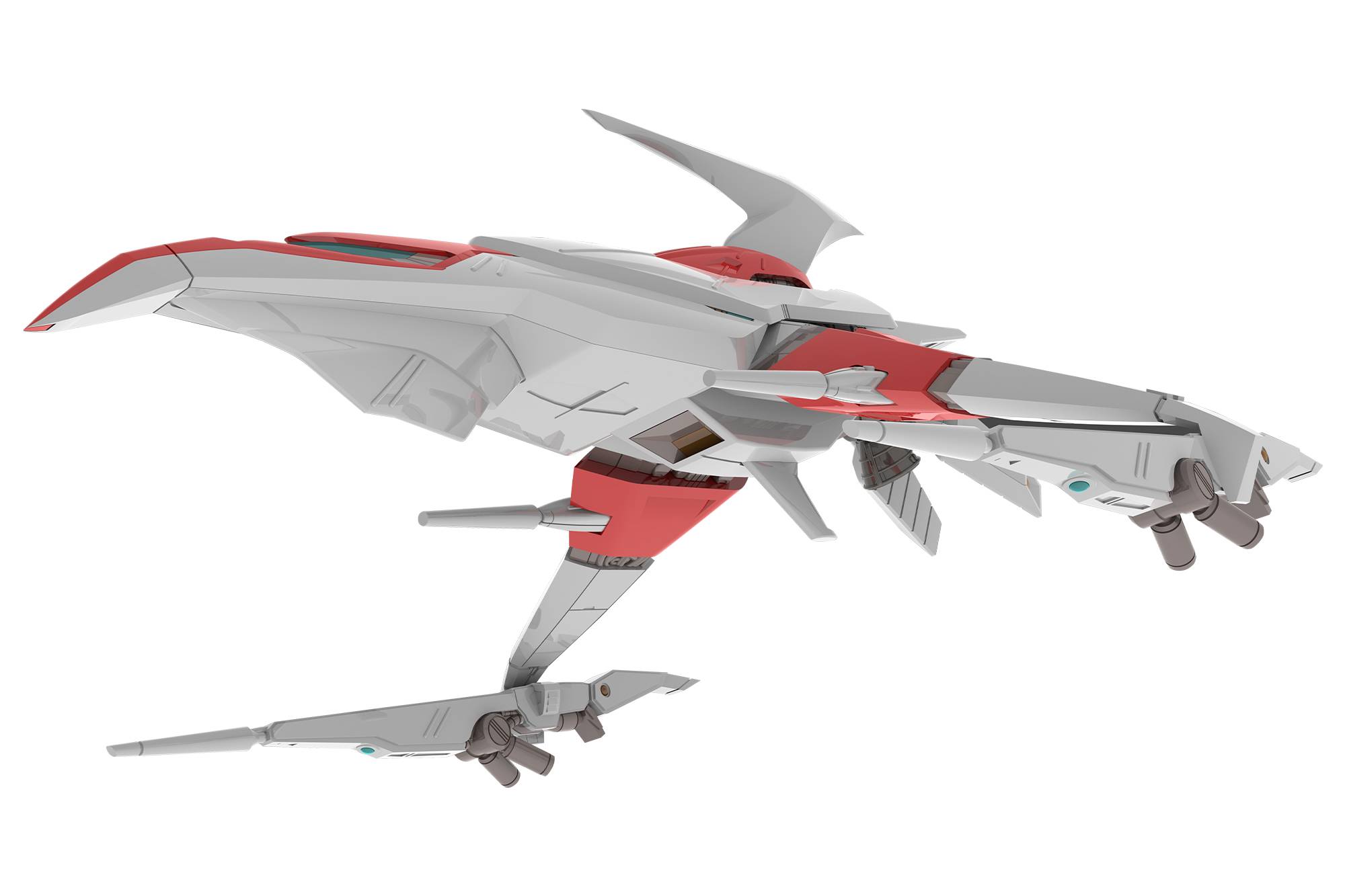 Darius: SILVER HAWK 3F-1B SPACE FIGHTER (Plastic Model Kit) (Reissue) 1/144 [Plum]