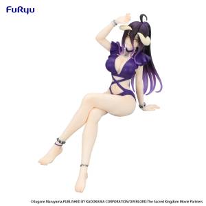 Noodle Stopper Figure: Overlord - Albedo (Purple Swimsuit Ver.) (2nd Hand) [FuRyu]
