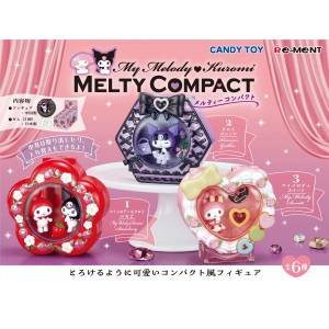 Sanrio Characters: My Melody & Kuromi - Melty Compact (6 Packs Box) [Re-Ment]