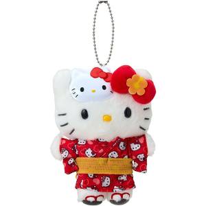 Sanrio Characters: Plush Mascot Keychain - Hello Kitty (Summer Festival Ver.) [Sanrio]