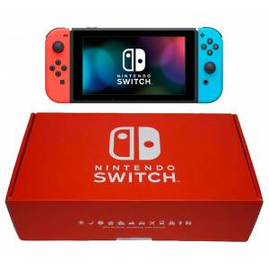 Nintendo Switch Inverse Neon - Neon Red (L) / Neon Blue (R) Nintendo Store Limited Custom Edition [Brand new]