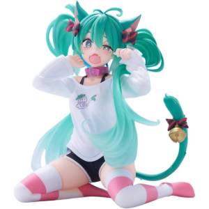 Desktop Cute: Hatsune Miku - Cat Ears T-shirt ver. (2nd Hand Prize Figure) [Taito]