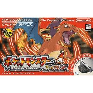 Pocket Monster - Fire Red / Pokemon Rouge Feu + Wireless Adapter [GBA - occasion BE]