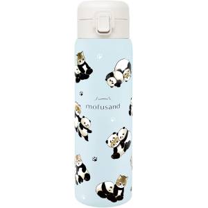 mofusand: One-Push Stainless Steel Bottle (480 ml) - Panda Nyan [Toa]