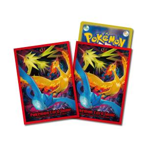 Pokémon Card Game: Deck Sleeves - Articuno, Zapdos, Moltres (Red) (64 Sleeves) (Limited Edition) [ACCESSORY]