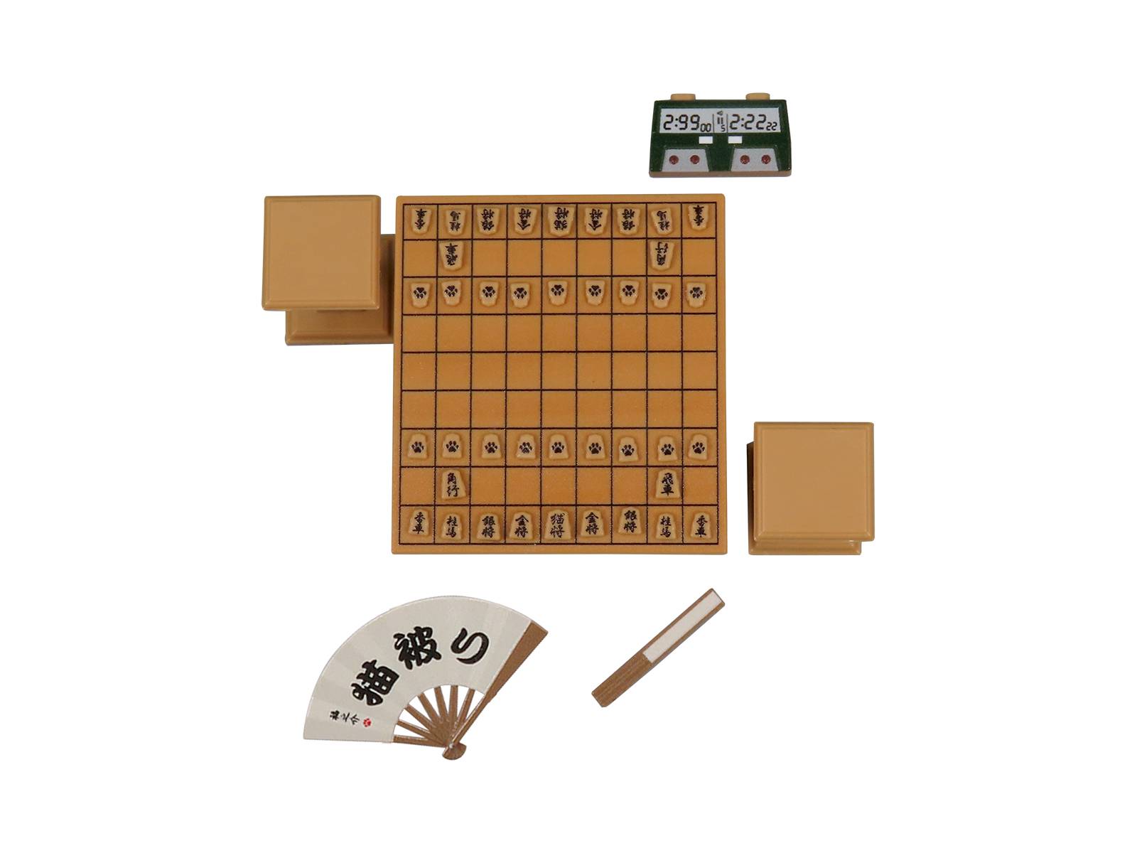 PuriPura Figure Play: Shogi Set - Cat's Intervention Ver. 1/12 (Plastic Model) [DIG]