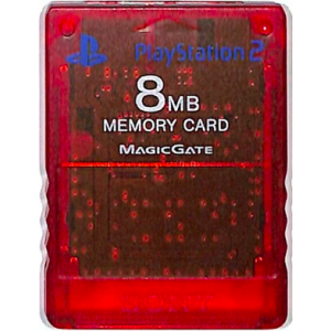 Memory Card 8MB - Crimson Red [PS2 - Used / Loose]