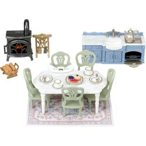 Sylvanian Families: Sparkling Waterfront Red Roof House Elegant Dining Room [Epoch]