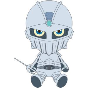 JoJo's Bizarre Adventure: Chibi Plush Toy - Silver Chariot [Bandai Namco Nui]