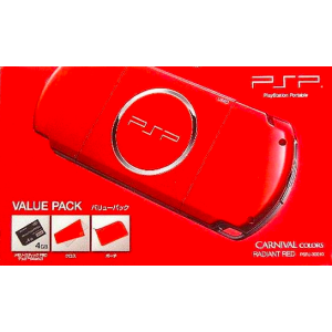 PSP 3000 Radiant Red Value Pack (PSPJ-30010) [Used Good Condition]