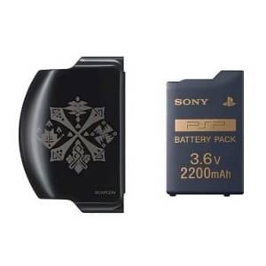 PSP 3000 Battery Pack 3.6V 2200mAh + Battery Cover (Monster Hunter Portable Original Design) [Used / Loose]