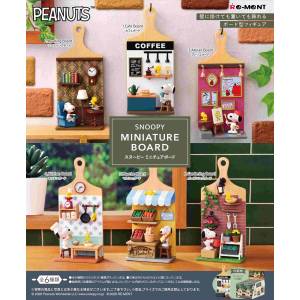 Peanuts: Snoopy Miniature Board (6 Packs Box) [Re-Ment]