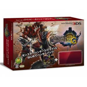 Nintendo 3DS - Monster Hunter 3G Hajimete Hunter Pack - Flare Red [Used Good Condition]