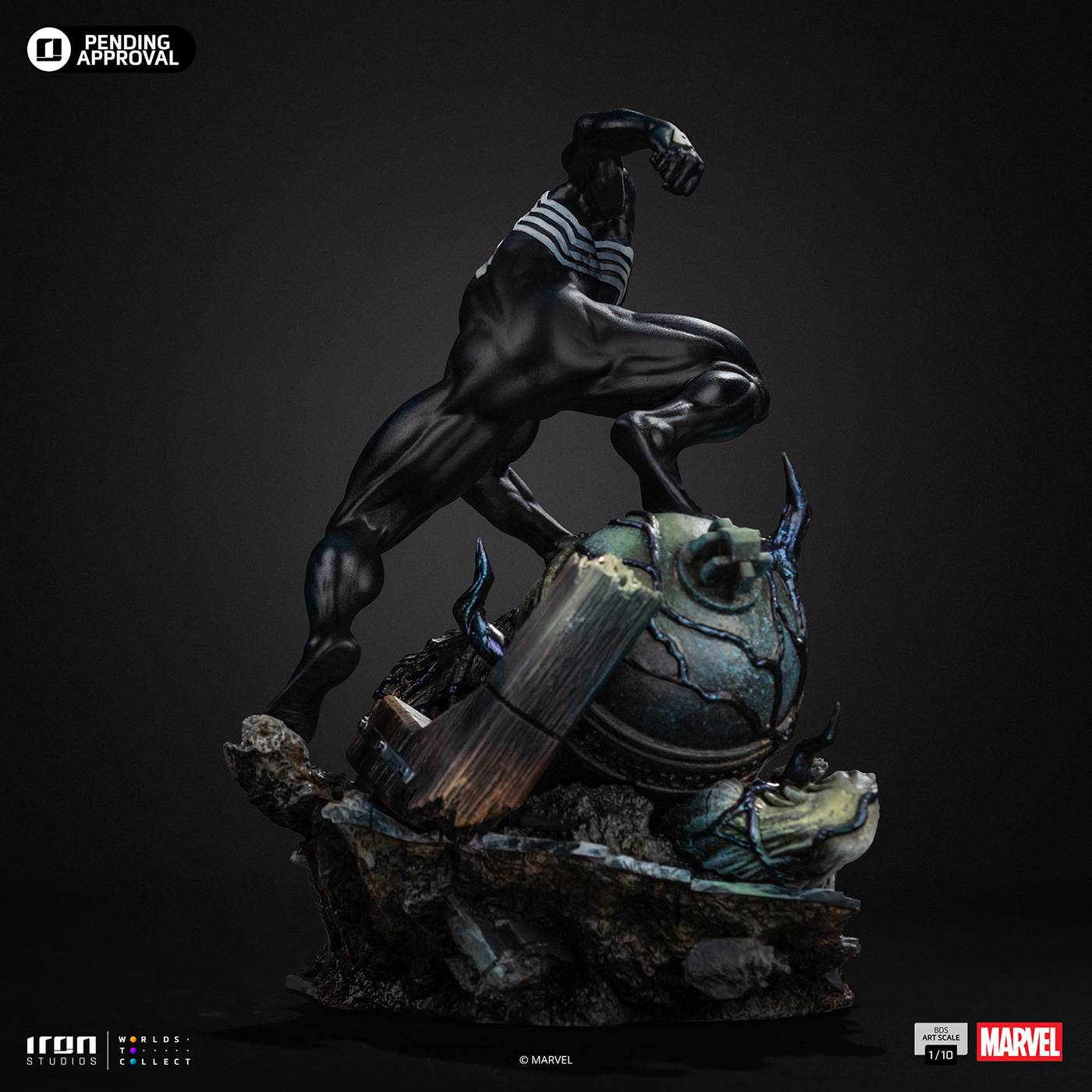 Battle Diorama: MARVEL - Spider-Man (Black Costume Comic Ver.) 1/10 ...