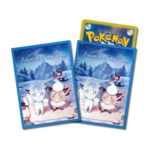 Pokémon Card Game: Deck Shield Premium Gloss - Snowy Gathering (Blue) (64 Sleeves) (Limited Edition) [ACCESSORY]