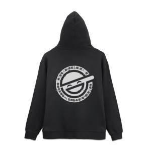 Ghost in the Shell: Stand Alone Complex - Black Zip Hoodie (M) - Laughing Man [COSPA]