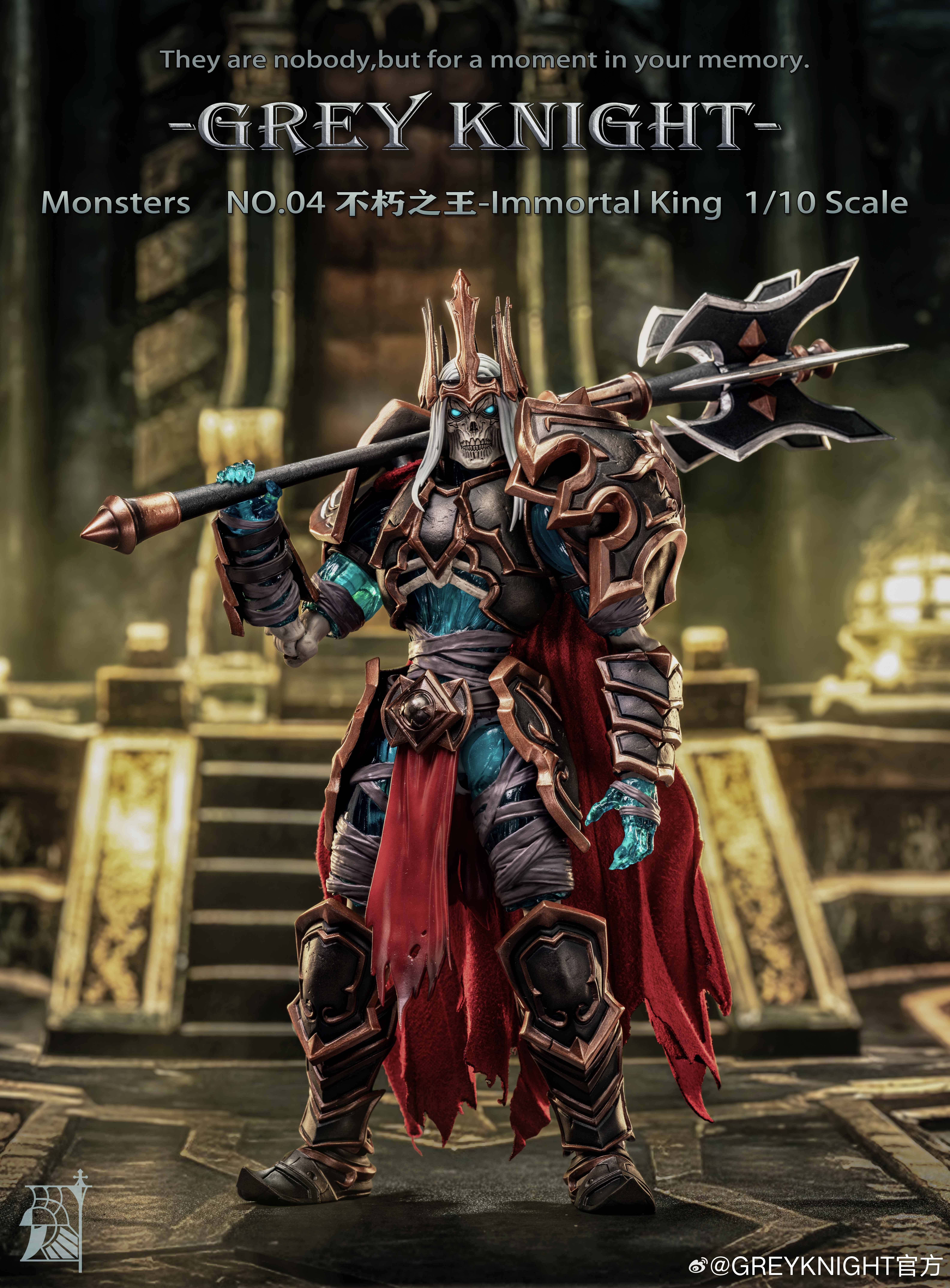 Action Figure: Monsters - Immortal King 1/10 [Grey Knight]