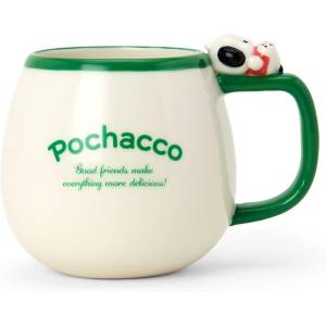 Sanrio Characters!: Ceramic Mascot Mug (400ml) - Pochacco [Sanrio]