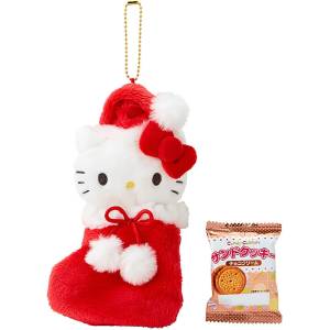 Sanrio Characters: Cookie & Boot Plush Mascot - Hello Kitty (Christmas Gift Ver.) [Sanrio]