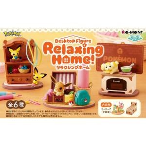 Pokémon: DesQ Relaxing Home! (6 Packs Box) [Re-Ment]
