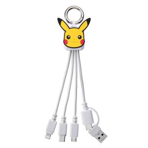 Pokémon: 3-in-2 Multi-Charging Cable - Pikachu [The Pokémon Company]