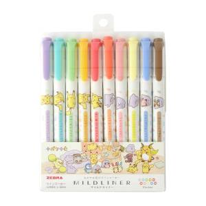 Pokémon 10 Colors, 10 Pokémon: Mildliner Highlighter Set (Limited Edition) [The Pokémon Company]