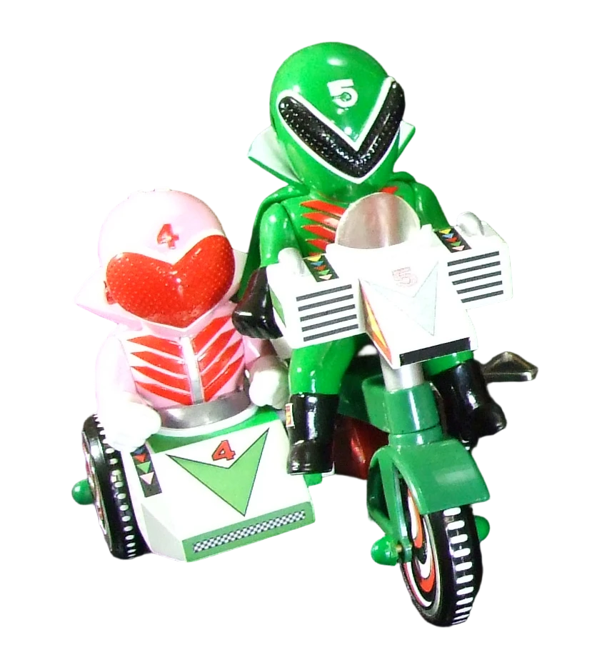 EX Tricycle: Himitsu Sentai Gorenger - Green Ranger & Pink Ranger [ArtStorm / Plex]