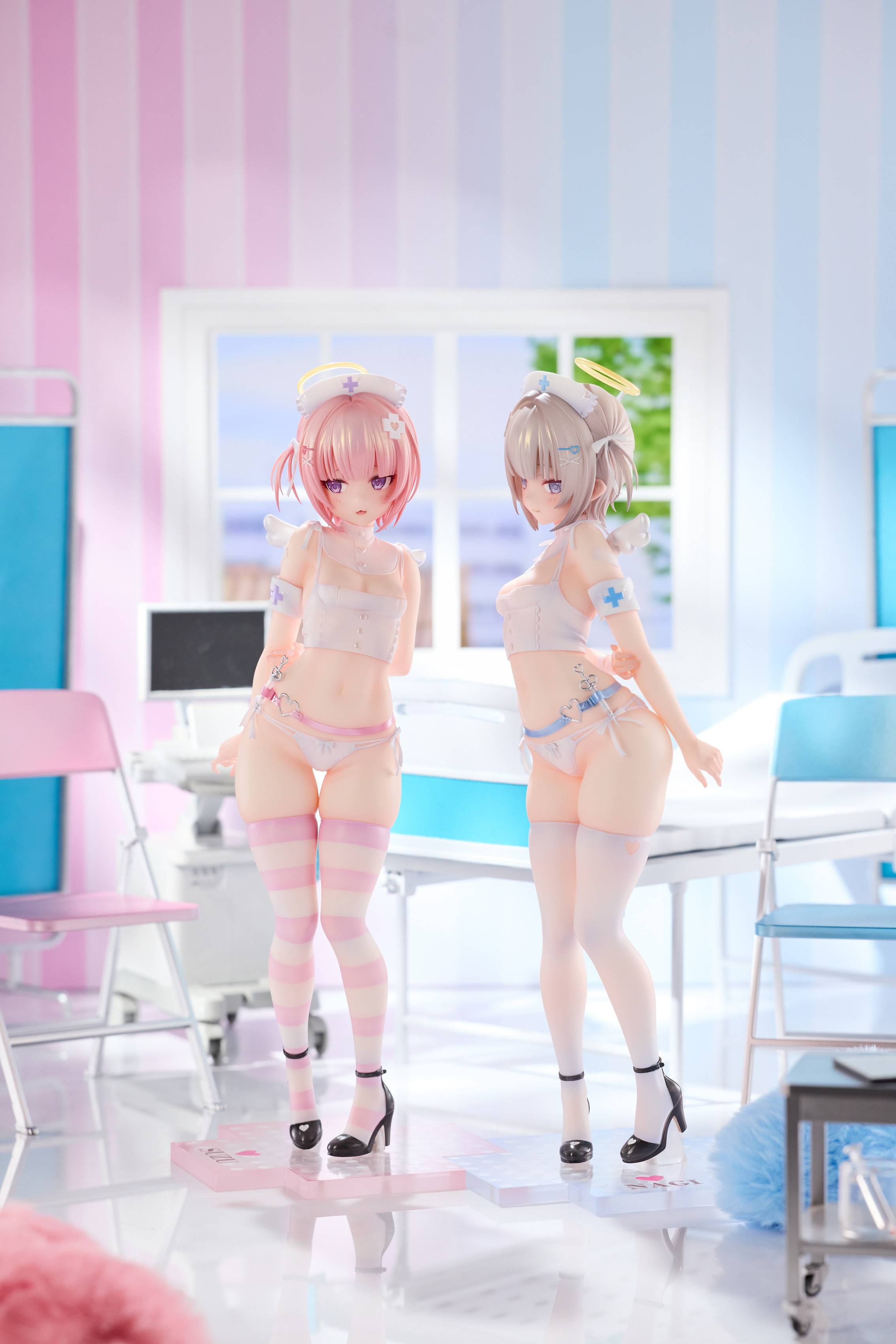 PREORDINE+ 12/2026 (NON CANCELLABILE) Original Character Statue 1/6 Suzu & Nagi Illustrated by Kuma 4-gou Set Edition 27 cm main image 1