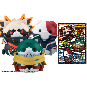 MEGA CAT: Boku no Hero Academia - Meow Meow Meow Meow Set (Midoriya, Bakugo & Todoroki) (Set of 3) (Limited + Bonus) [MegaHouse]